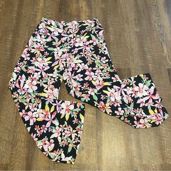 NWT Roxy Floral Pants Size XL - Picture 1 of 10